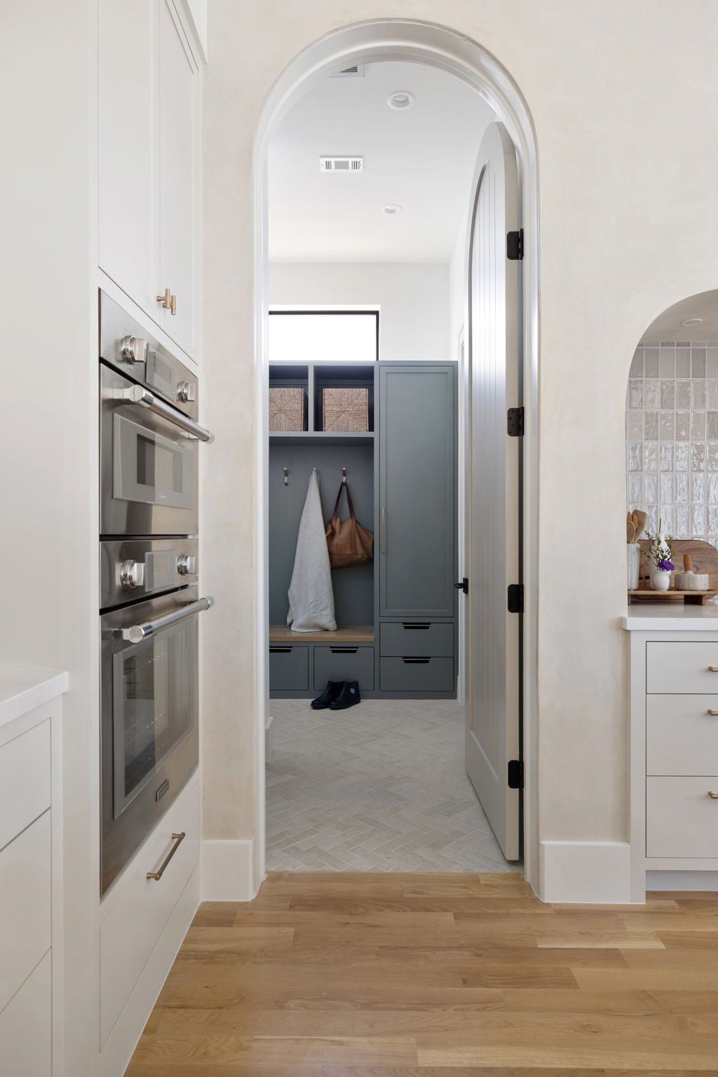 Mudroom view from kitchen